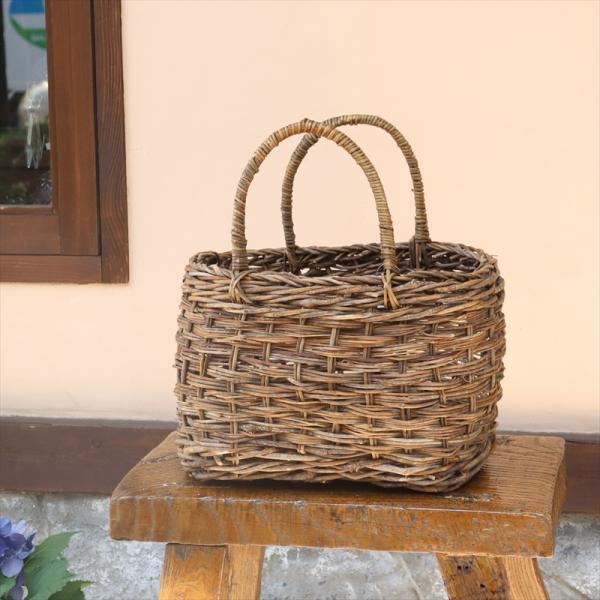 かごバッグ　あけびの蔓　ハンドバッグ