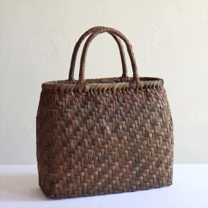 【月始め特価】◎逸品フェア◎着姿美人の胡桃籠バッグ★手仕事の網代編★ かごや 胡桃 かごバッグ レディース くるみ籠 (大) 9998 くるみ