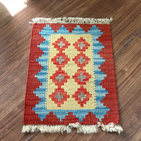 イランの手織りキリム シラーズ 59x42cm