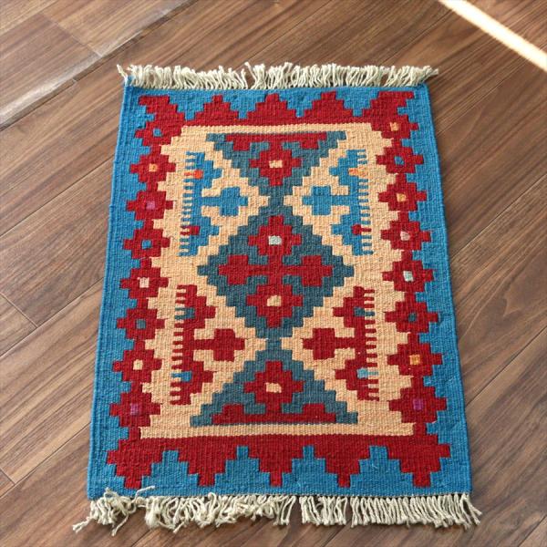 イランの手織りキリム シラーズ 64x44cm