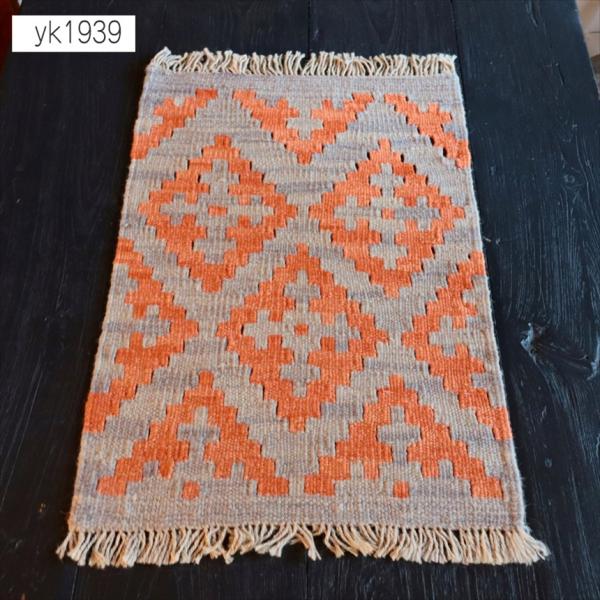 手織りキリム イラン南部シラーズ 60x40cm ウール100% 一点もの
