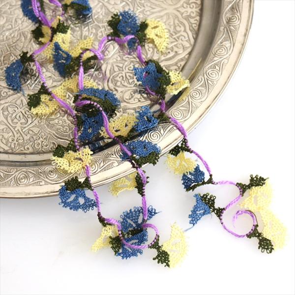 イーネ オヤ 一連 平面モチーフ 月の花 アイチチェイ 38個