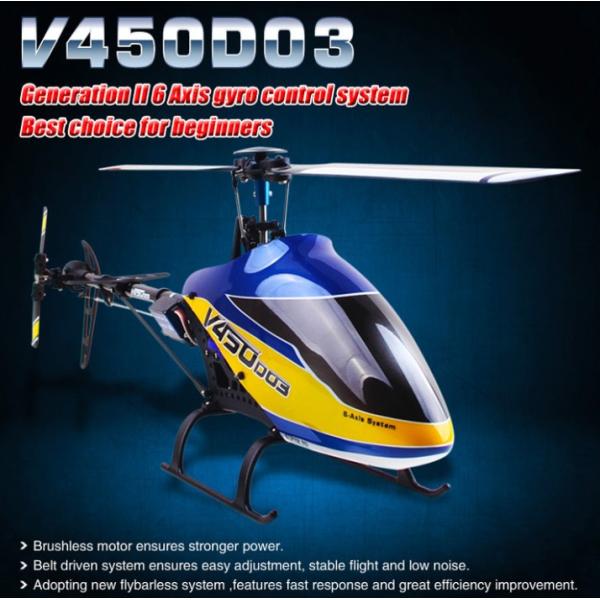 Walkera V450D03 3D 6軸ジャイロ Flybarless ヘリコプター(バッテリー・...