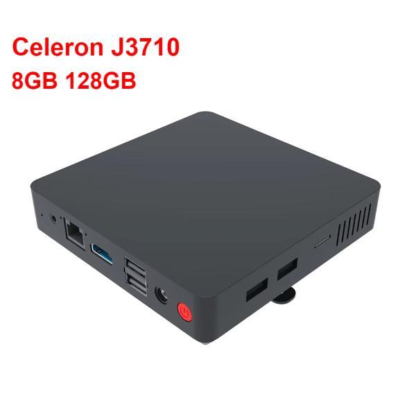 新品 コンパクト小型 パソコン Intel Celeron J3710 SSD容量128GB メモリ...