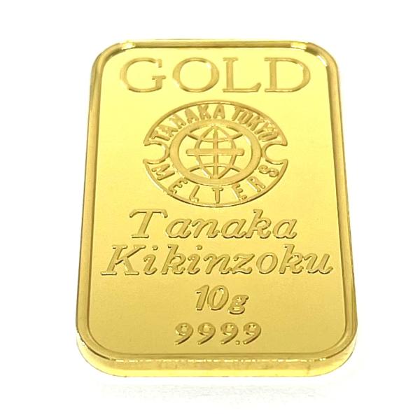 新品 純金 インゴット 地金 Au 10g 田中貴金属 インゴット 10g 金塊 24金インゴット ...