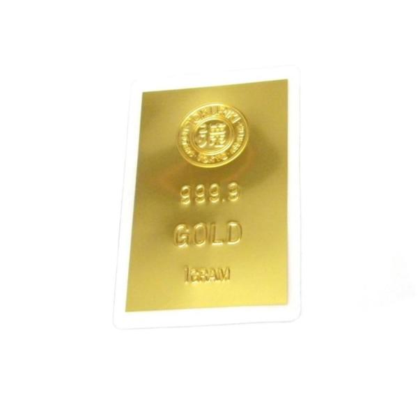 新品 徳力本店 純金 インゴット ingot カード型 24金 ゴールド K24 1g 地金 公式国...