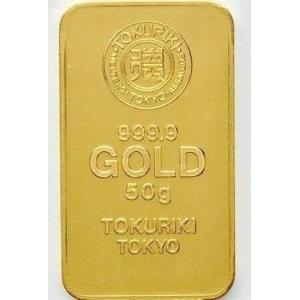 新品 徳力本店 純金 インゴット ingot 50g 純金 ゴールド 公式国際ブランド 金塊 金延べ棒