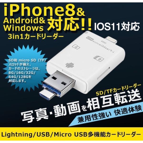 Flash device HD SD iPhone iPad SDカードリーダライタ カードリーダー...