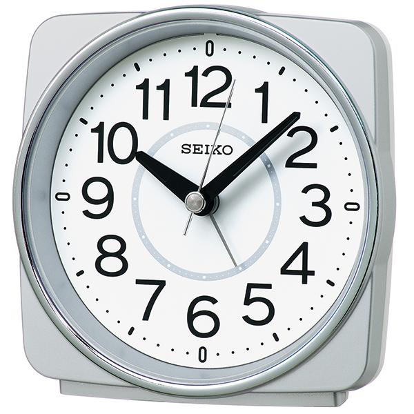 セイコー SEIKO KR335S 目覚まし時計 電波時計 ステップムーブメント アラーム スヌーズ