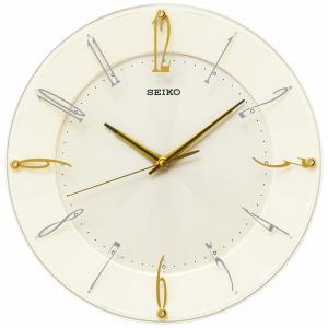 SEIKO セイコー エムブレム 電波 掛け時計 スマイラックス柄