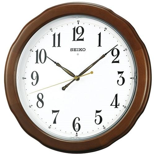 セイコー SEIKO KX326B 壁掛け時計 電波時計 連続秒針 スイープムーブメント 掛け時計