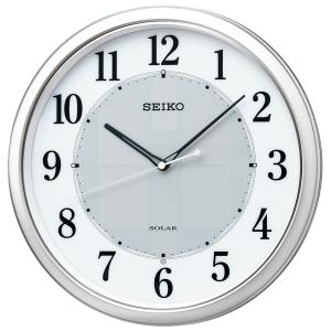 セイコー SEIKO SF243S 壁掛け時計 掛け時計 電波時計 連続秒針 スイープムーブメント ソーラー｜ippin-seiko-clock