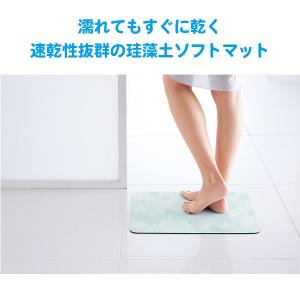 バスマット 「割れない!珪藻土ソフトバスマット...の詳細画像2