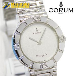 送料無料 コルム CORUM ロムルス 30.131.79V-58 プラチナ Pt950 無垢 レディース ウォッチ クォーツ 逸品質屋 丸高 14r432-1｜ippin78marutaka