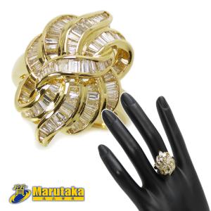 送料無料 K18 Pt900 メンズ ダイヤモンド コンビ リング 19.5号