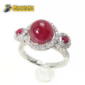 ルビー ダイヤモンド リング 11号 鑑別書 Pt900 指輪 プラチナ 逸品