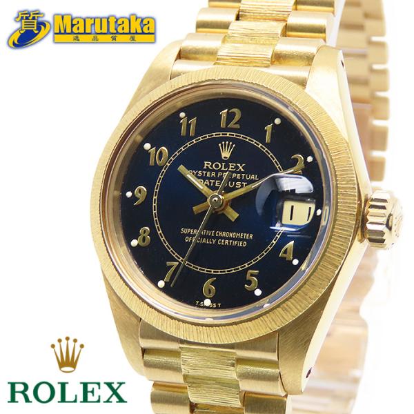 【ロレックス 】デイトジャスト 6927/8 金無垢 ステラボイラーゲージ バーク仕上げ 74番台7...