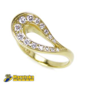 K18フラワー（花）ゴールドリング　11号　2311K2504 K18フラワー（花）ゴールドリング 11号 2311K2504