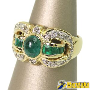 E0.78/D0.50 エメラルド ダイヤモンド リング Pt900プラチナ 指輪 16