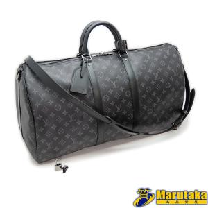 【ルイヴィトン】キーポルバンドリエール55 M40605 ICチップ ストラップ付 ボストンバッグ モノグラム エクリプス LOUIS VUITTON 中古