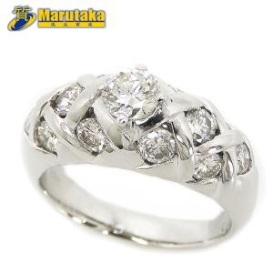 パパラチヤ サファイア ダイヤモンド リング 鑑別書 Pt900 12.5号 0.78