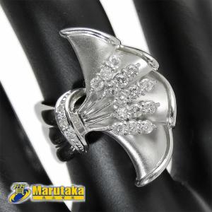 アメジスト ホワイトゴールド リング 11号 K18 WG A18.94ct 大粒