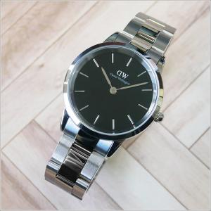 ダニエル ウェリントン Daniel Wellington 腕時計 DW00600206 Iconic Link Black Iconic Link シルバー メタルベルト 32mm｜ippin