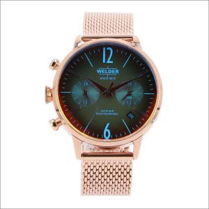 ウェルダー WELDER 腕時計 WWRC605 クォーツ 38mm メッシュメタルベルト 日付デュアルタイム表示の商品画像