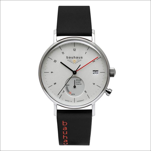 【お取り寄せ】 バウハウス BAUHAUS 腕時計 2112-1SP ソーラー充電 レザーベルト