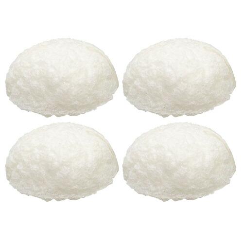 こんにゃくスポンジ 山本農場 こんにゃくパフ 和の力 無地 ベビー&amp;フェイス x 4個セット :メー...