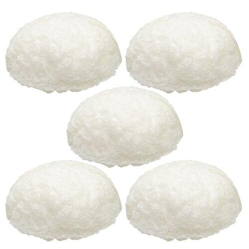 こんにゃくスポンジ 山本農場 こんにゃくパフ 和の力 無地 ベビー&amp;フェイス x 5個セット ：ネコ...