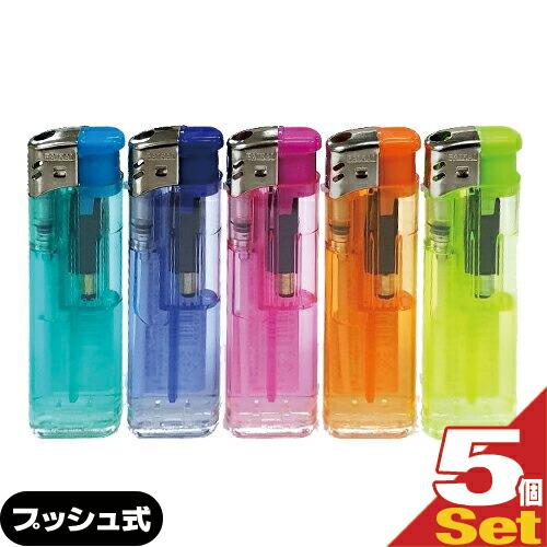 使い捨てライター BAIKAL(バイカル) プッシュ式電子ライター x5本 ：ネコポス送料無料 爆買