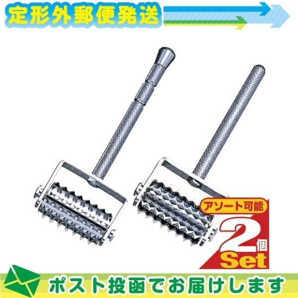 正規代理店 小児鍼(しょうにしん) カナケン ローラー鍼/ローラー針 クローム x2個セット(強刺激...