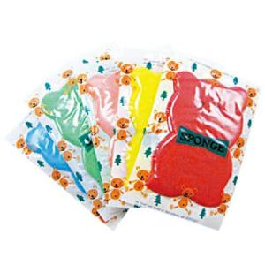 ホテルアメニティ 個包装 アニマルスポンジ クマさん (ANIMAL SPONGE BEAR)×1個 色は当店おまかせ!くまさんスポンジ ※当日出荷 爆買 父の日