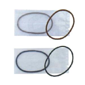 ホテルアメニティ ヘアーゴム 個包装タイプ 業務用 シンプルプチゴム 細タイプ (45x2mm) ブラック・ブラウン 爆買