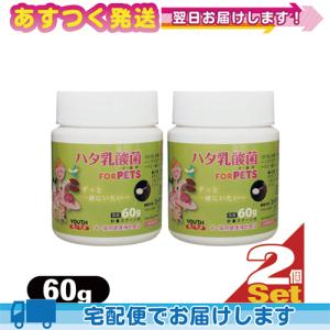 リニューアル!生菌数1.5倍UP※ ペット用食品 LCH ハタ乳酸菌 for PET 60g x 2個セット :cp2｜ippo0709