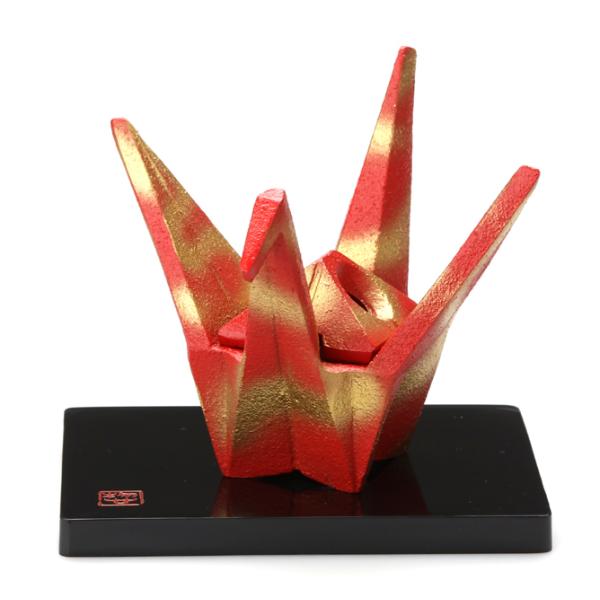 三枝惣太郎 香炉 華鶴（はなづる）朱 あか