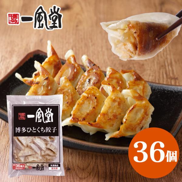 餃子 ぎょうざ ひとくち餃子 送料無料 一風堂 博多 冷凍 標準 36個 450g 大容量 業務用 ...