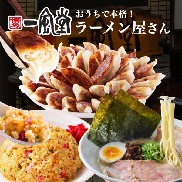 一風堂 ラーメン セット 餃子 チャーハン 白丸 ひとくち餃子 炒飯 冷凍 一口 大容量 大満足 冷...