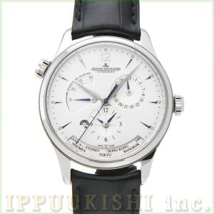 中古 ジャガー・ルクルト JAEGER-LECOULTRE マスター ジオグラフィーク Q1428421 シルバー メンズ 腕時計｜ippuukishi