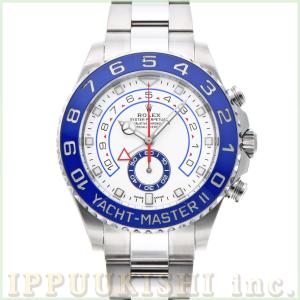中古 ロレックス ROLEX ヨットマスターII  116680 ランダムシリアル ホワイト メンズ 腕時計｜ippuukishi
