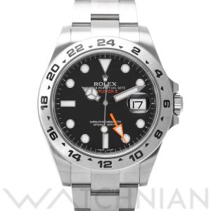 中古 ロレックス ROLEX エクスプローラーII 216570 ランダムシリアル ブラック メンズ 腕時計｜ippuukishi