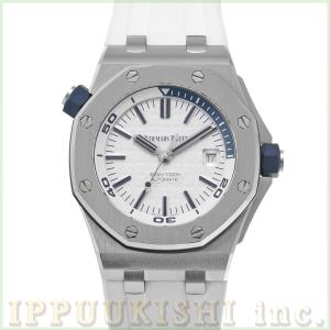 中古 オーデマ・ピゲ AUDEMARS PIGUET ロイヤルオーク オフショア ダイバー 15710ST.OO.A010CA.01 ホワイト/メガ・タペストリーダイヤル メンズ 腕時｜ippuukishi