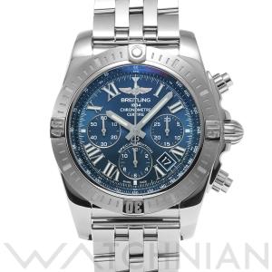 中古 ブライトリング BREITLING クロノマット 44 スペシャル AB0115 ブルー メン...