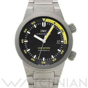 中古 インターナショナルウォッチカンパニー IWC アクアタイマー オートマティック 2000 IW353803 ブラック メンズ 腕時計｜ippuukishi