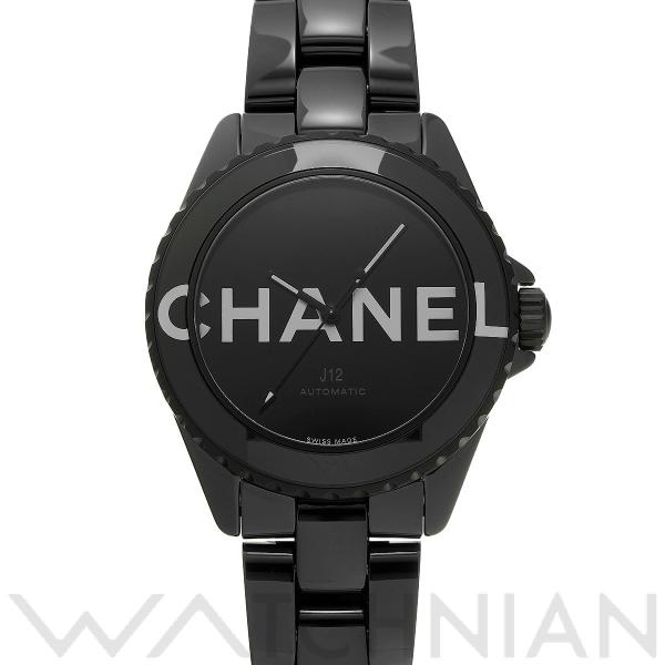 中古 シャネル CHANEL J12 ウォンテッド ドゥ シャネル 38MM H7418 ブラック ...