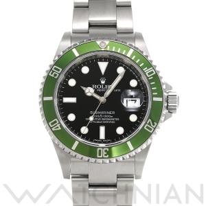 中古 ロレックス ROLEX サブマリーナ デイト 16610LV M番(2007年頃製造) ブラック メンズ 腕時計｜ippuukishi