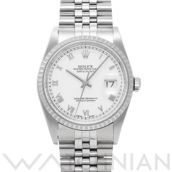 中古 ロレックス ROLEX デイトジャスト 16220 U番(1997年頃製造) ホワイト メンズ...