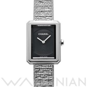 中古 シャネル CHANEL ボーイフレンド ツイード H4876 ブラック レディース 腕時計