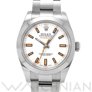 中古 ロレックス ROLEX ミルガウス 116400 V番(2009年頃製造) ホワイト メンズ ...